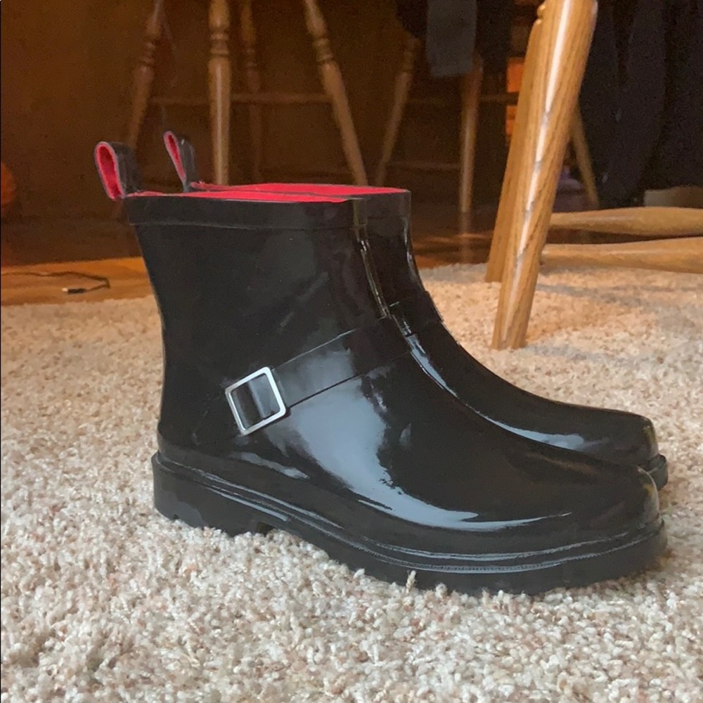 Black Rain Boots